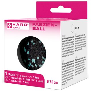 HARO Faszien-Massageball schwarz/mint