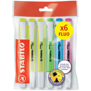 STABILO Textmarker swing cool FLUO 6er Ecopack