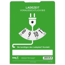 RNK Verlag Parkscheibe mit Ladescheibe Karton blau/grün nach StVO