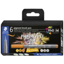 STAEDTLER Fasermaler pigment brush pen "Greys &...