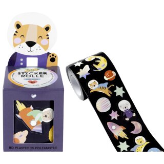 folia Sticker SPACE SAFARI auf Rolle 4 m