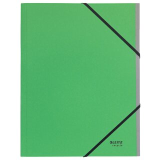 LEITZ Ordnungsmappe Recycle DIN A4 Karton 6 Fächer grün