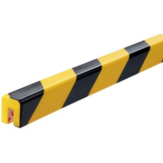 DURABLE Kantenschutzprofil E8 Länge: 1 m schwarz/gelb eckig