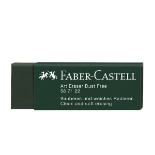 FABER-CASTELL Kunststoff-Radierer DUST-FREE grün