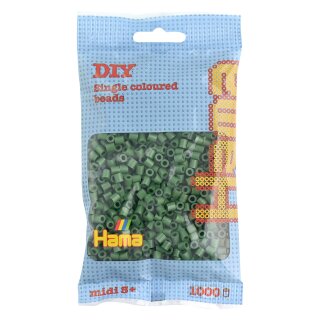 Hama Bügelperlen midi waldgrün im Beutel  5,0 mm 1.000 Bügelperlen