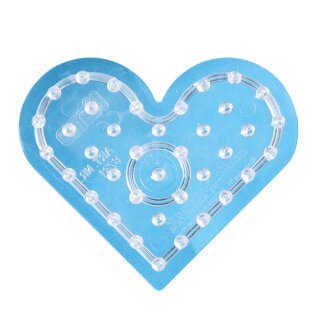 Hama Stiftplatte "kleines Herz" transparent