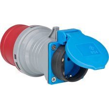 brennenstuhl Adapter Schutzkontakt 230 V / CEE 400 V 16A grau/blau/rot IP44