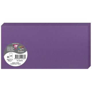 Pollen by Clairefontaine Doppelkarte DIN lang violett 25 Karten