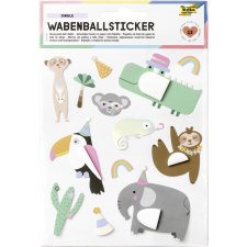 folia Wabenball-Sticker JUNGLE 1 Stickerbogen 140 x 165 mm