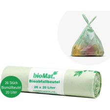 bioMAT Kompostbeutel 20 Liter grün 26 Stück
