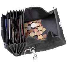 Alassio Kellnerbörse aus Hunter-Leder braun mit Metallkette