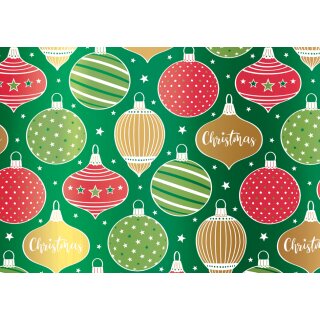 SUSY CARD Weihnachts-Geschenkpapier "Christmas decoration" (B)700 x (L)1,5 m
