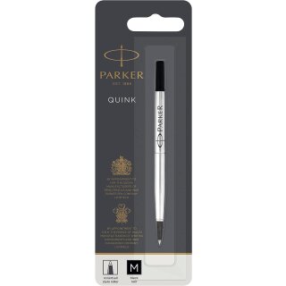 PARKER Rollerballmine QUINK 0,7 mm schwarz im Blister