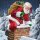PAPSTAR Weihnachts-Motivservietten "Down the Chimney" 330 x 330 mm 20 Stück