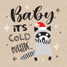 PAPSTAR Weihnachts-Motivservietten "Its cold...