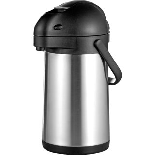 Esmeyer Pump-Isolierkanne "Stream" Inhalt: 1,9 Liter schwarz/silber