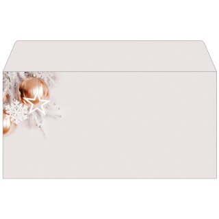 sigel Weihnachts-Umschlag Christmas in rose gold DIN lang 50 Stück