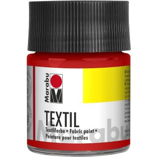 Marabu Stoffmalfarbe "Textil" rot 50 ml