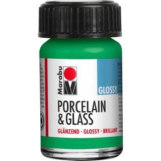 Marabu Farbe "Porcelain & Glass" glänzend 15 ml apfel