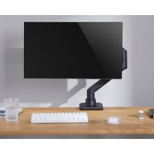 LogiLink Monitorarm Aluminium Armlänge: 473 mm Flat & Curved Screens silber