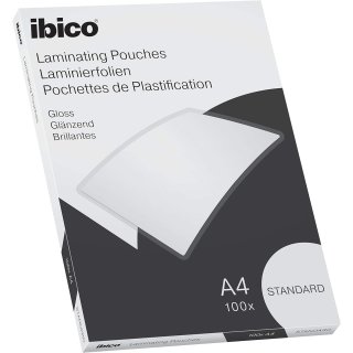 ibico Basics Laminierfolientasche DIN A4 glänzend 250 mic 100 Stück