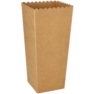 PAPSTAR Popcorn-Box Pappe "pure" eckig 1.300 ml 100 Stück