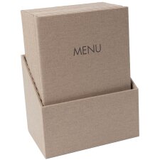 sigel Speisekarten-Mappe MENU DIN A4 beige 10er Box