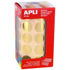 agipa APLI Kids Sticker "Rund" auf Rolle gold...