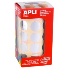 APLI Kids Sticker "Rund" auf Rolle silber 1.770...