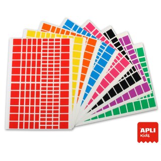 agipa APLI Kids Sticker "Rechteck" auf Bogen 18 Blatt á 144 Sticker 