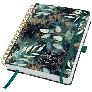 sigel BuJo Buchkalender Jolie "Glamorous Leaves"