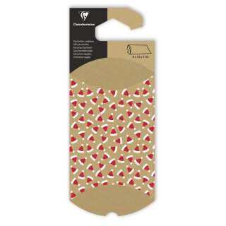 Clairefontaine Weihnachts-Geschenketui "Weihnachtsmütze"