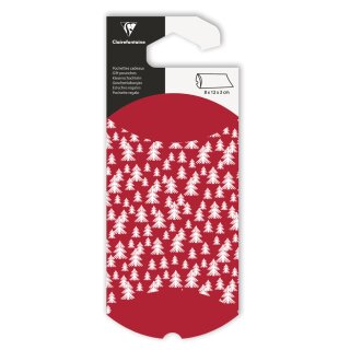 Clairefontaine Weihnachts-Geschenketui "Tannenbäume"