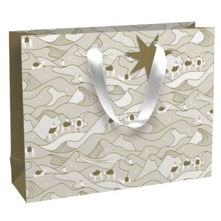 Clairefontaine Weihnachts-Geschenktüte "Noel des Sables" groß