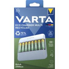 VARTA Ladegerät ECO Charger Multi Recycled inkl. 8x AA