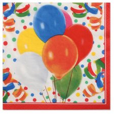 PAPSTAR Motiv-Servietten "Lucky Balloons" 330 x...