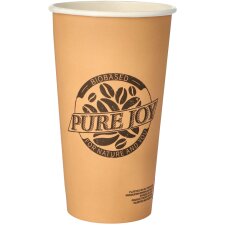 PAPSTAR Papp-Trinkbecher "pure" 0,5 l natur 50...