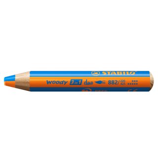 STABILO Multitalentstift woody 3 in 1 duo orange/mittelblau