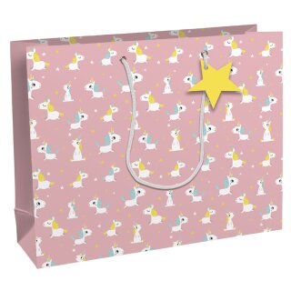 Clairefontaine Geschenktüte "Einhörner" groß