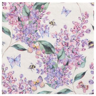 PAPSTAR Motiv-Servietten "Lilac Dream" 330 x 330 mm 20 Stück