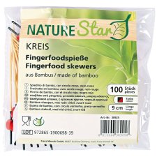 NATURE Star Fingerfood-Spieße Disc aus Bambus...