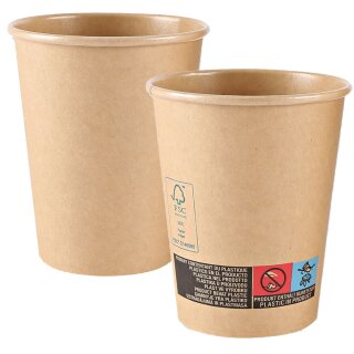NATURE Star Kraftpapier-Kaffeebecher Kraft 0,2 l braun 50 Stück