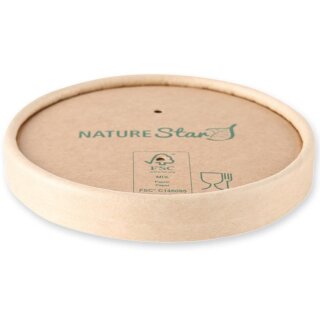 NATURE Star Deckel Suppenbecher Minestrone 116 mm braun 25 Stück