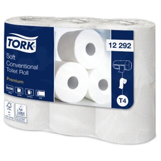 TORK Toilettenpapier 2-lagig weiß 6 Rollen à 200 Blatt