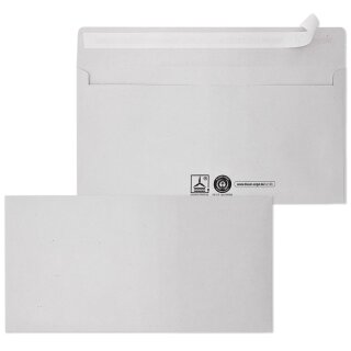 MAILmedia Briefumschlag Recycling DIN lang haftklebend 1.000 Briefumschläge