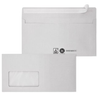 MAILmedia Briefumschlag Recycling DIN lang haftklebend 1.000 Briefumschläge