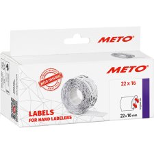METO Etiketten für Preisauszeichner 22 x 16 mm...
