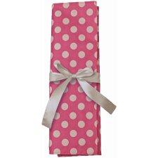 KLEIBER Häkelnadel-Tasche "Herzen" grau/pink