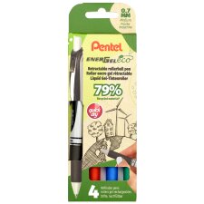 Pentel Liquid Gel-Tintenroller Energel BL77 Eco 4er Etui