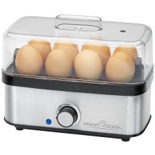 PROFI COOK Eierkocher PC-EK 1275 schwarz / silber 400 Watt bis zu 8 Eier